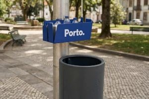 Simulação do aro em ambiente de parque urbano.